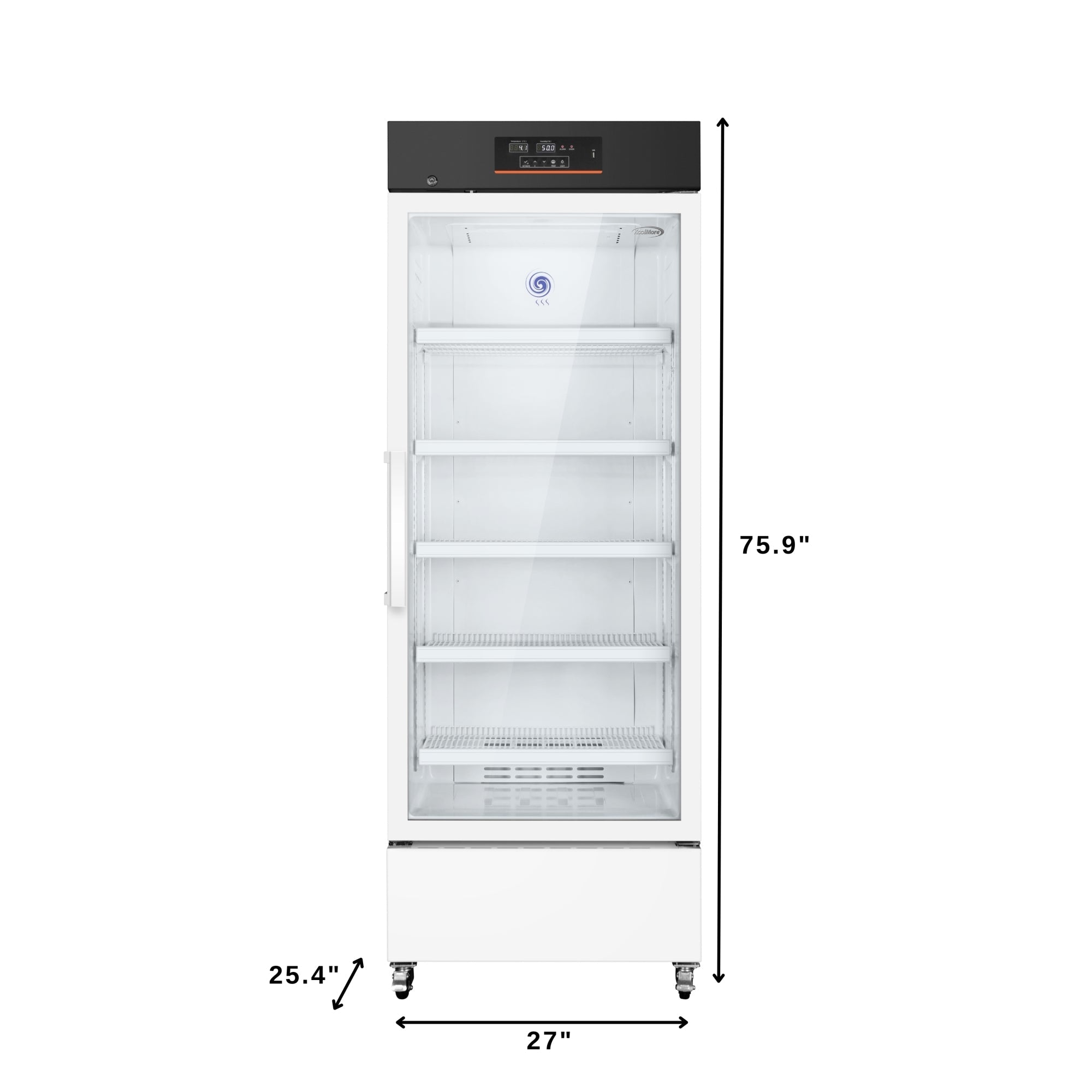 25 in. 15 cu. ft. Medical Pharmacy Refrigerator With Multi-Level Emergency Alarms in White, UL Listed