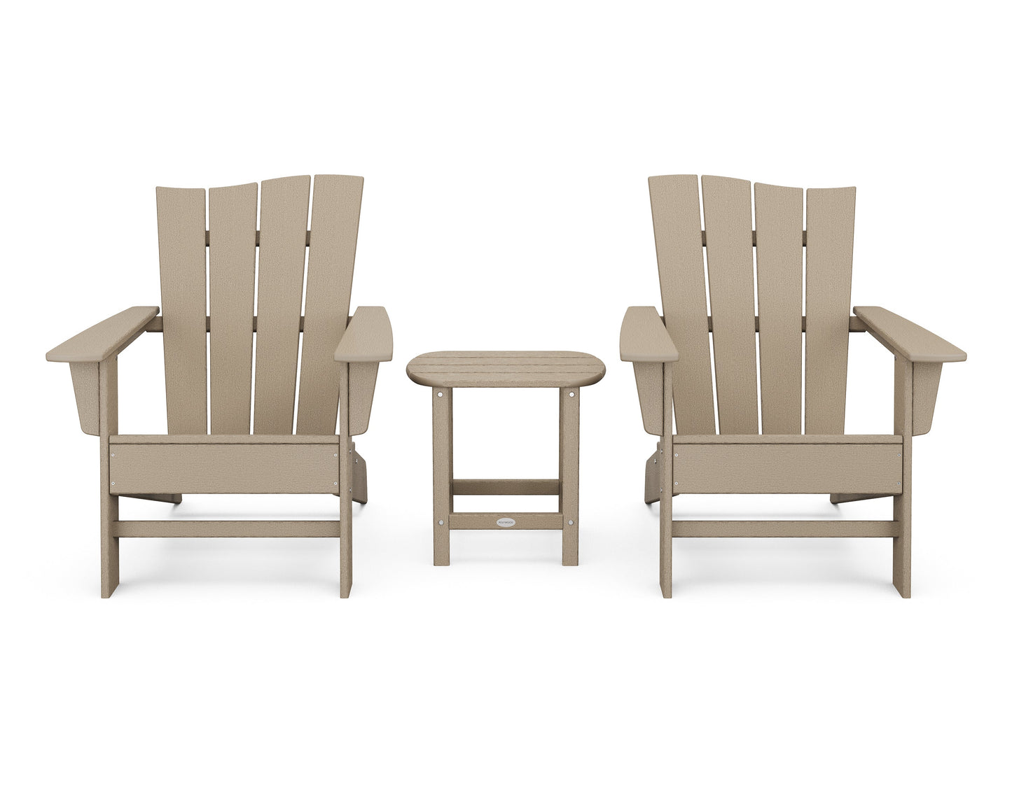 Wave 3-Piece Adirondack Chair Set