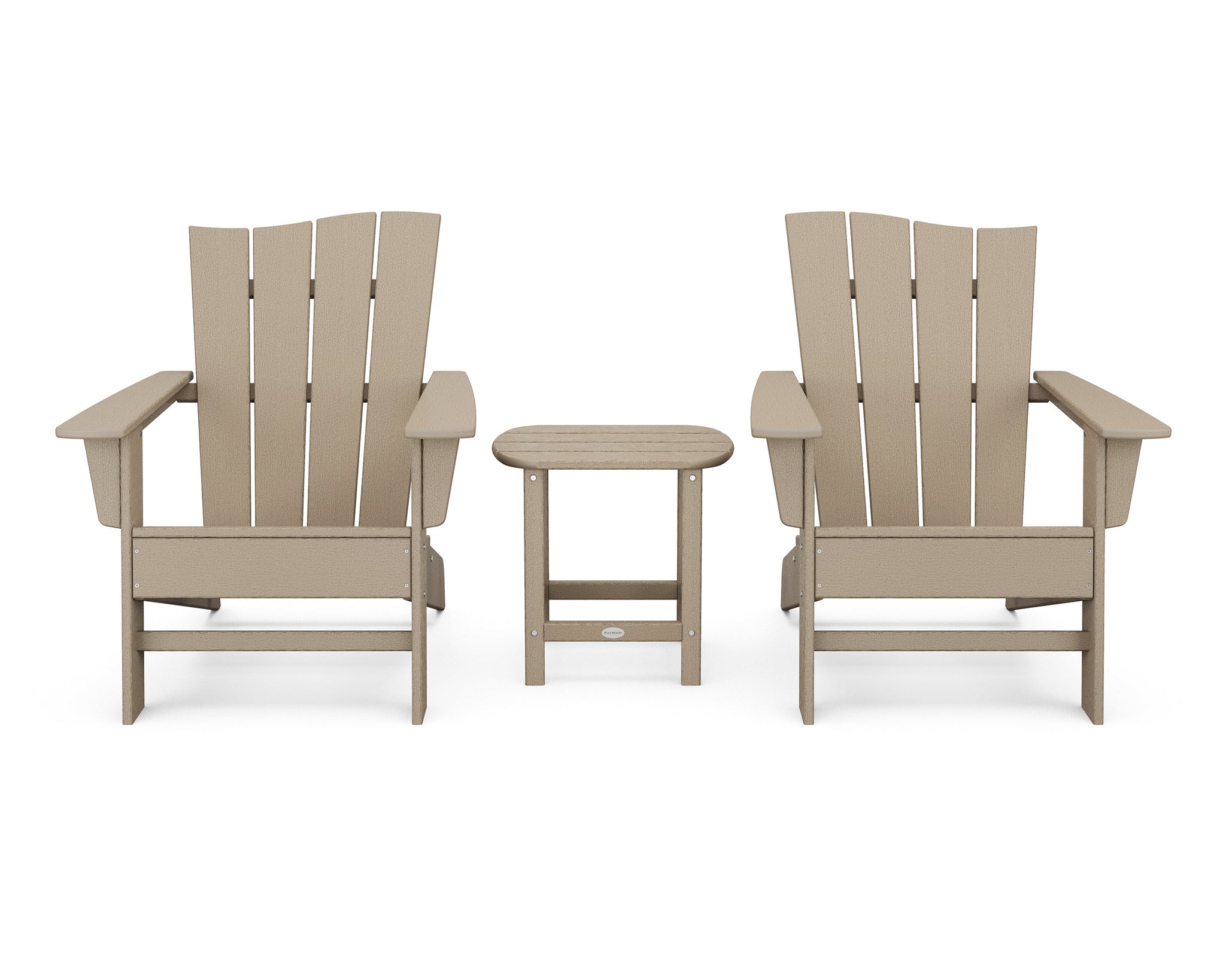 Wave 3-Piece Adirondack Chair Set