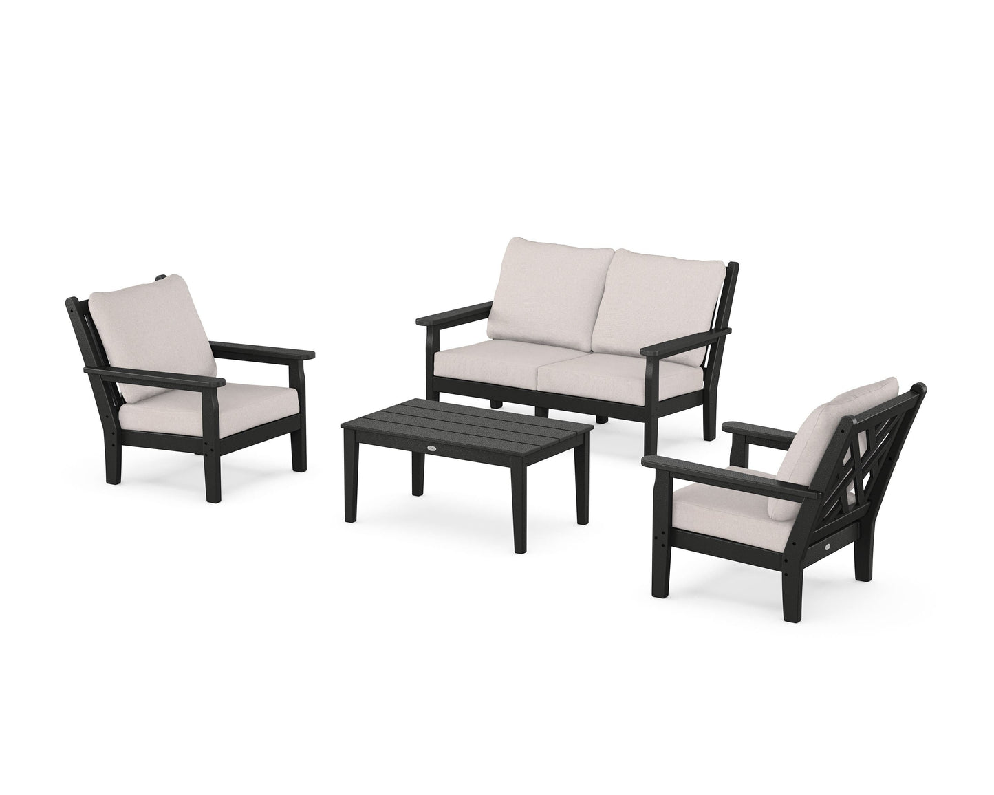 Chippendale 4-Piece Deep Seating Set with Loveseat