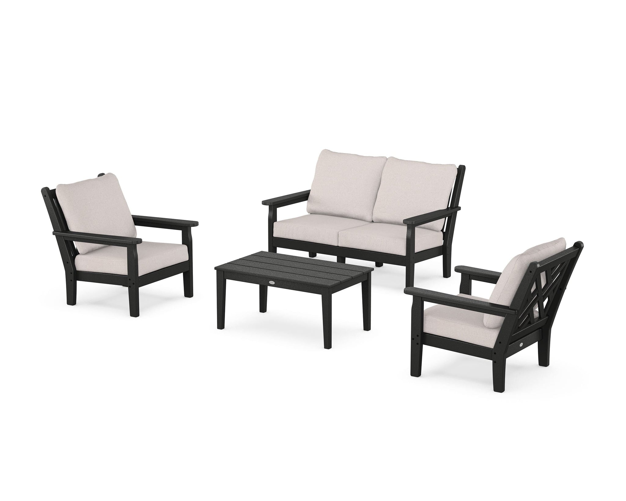 Chippendale 4-Piece Deep Seating Set with Loveseat