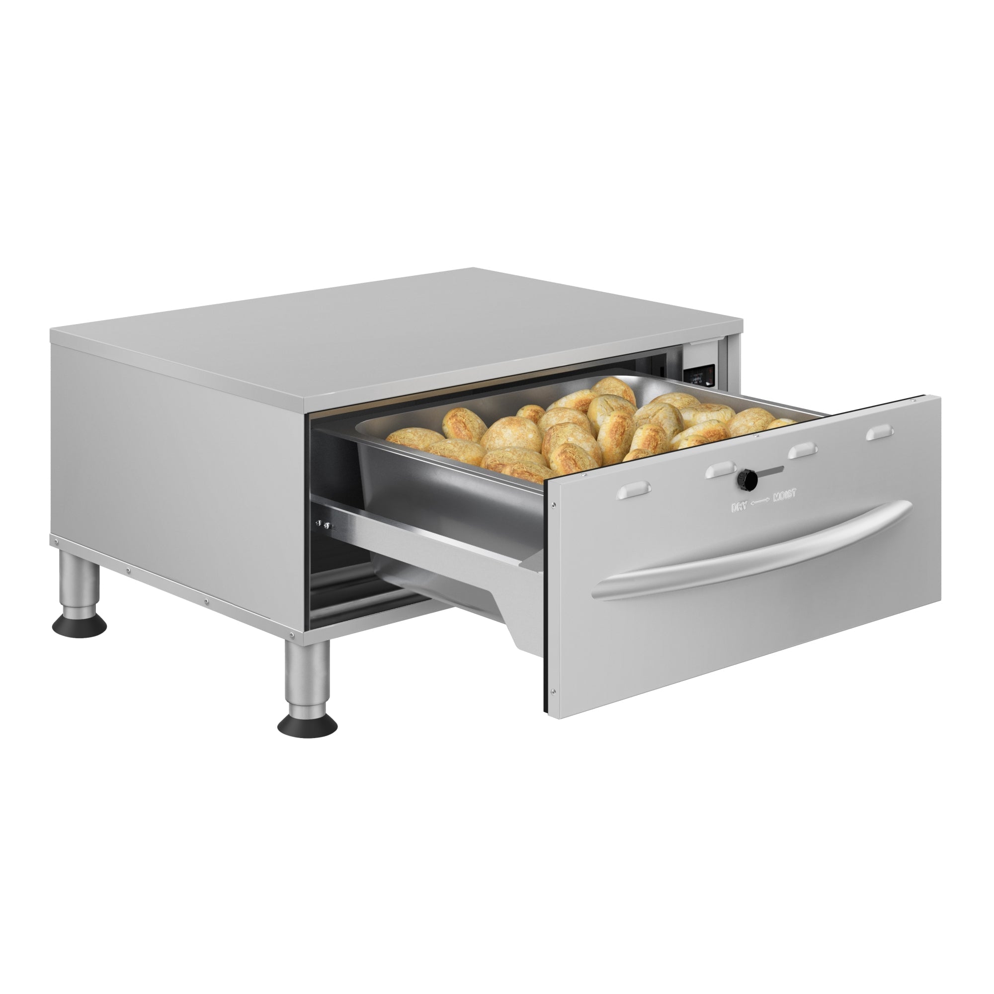 One-Drawer Commercial Free Standing Warming Drawer in Stainless-Steel, UL and NSF Listed
