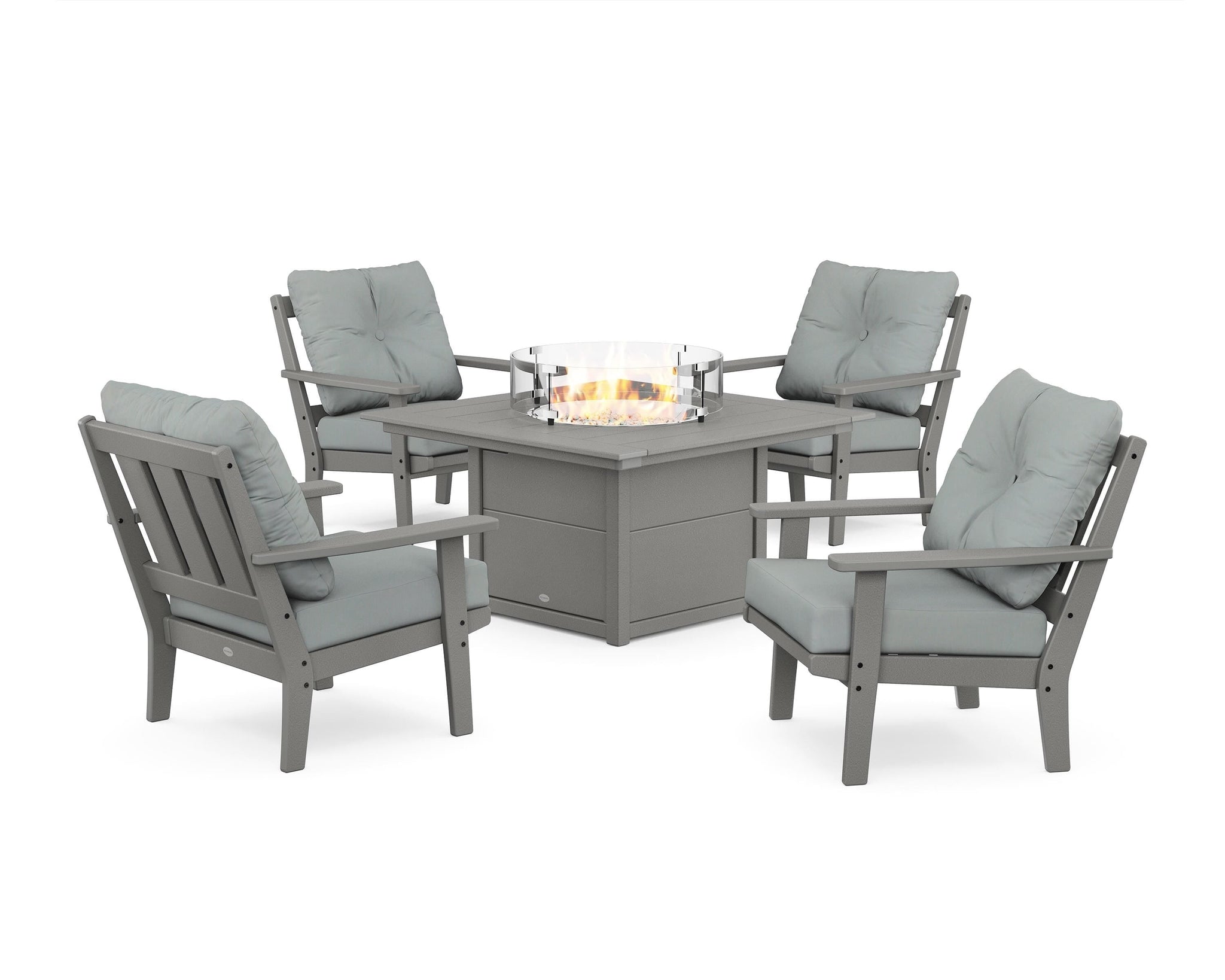 Oxford 5-Piece Deep Seating Set with Fire Pit Table