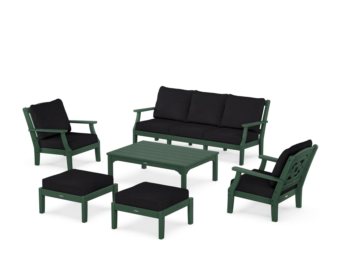 Chinoiserie 6-Piece Lounge Sofa Set