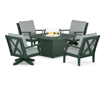 Braxton 5-Piece Deep Seating Set with Fire Table