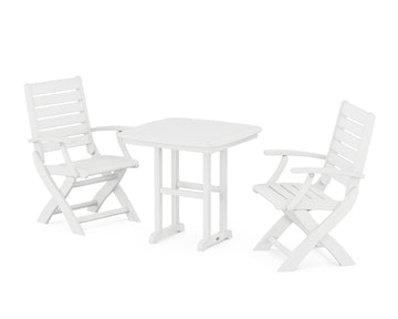 Signature Folding Chair 3-Piece Dining Set