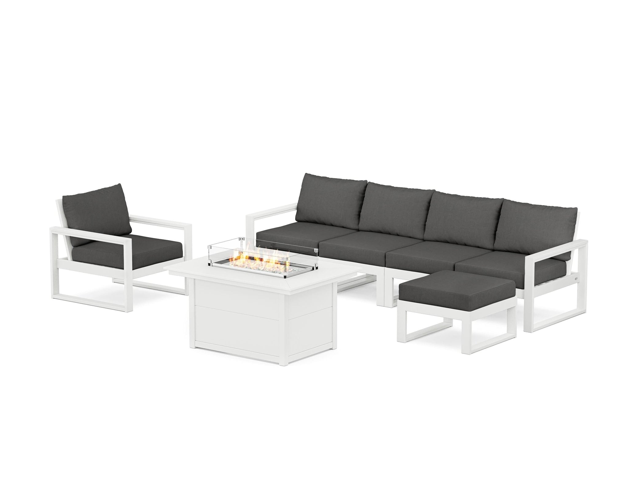 EDGE Sectional Lounge and Fire Pit Set