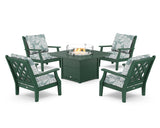 Wovendale 5-Piece Deep Seating Set with Fire Pit Table