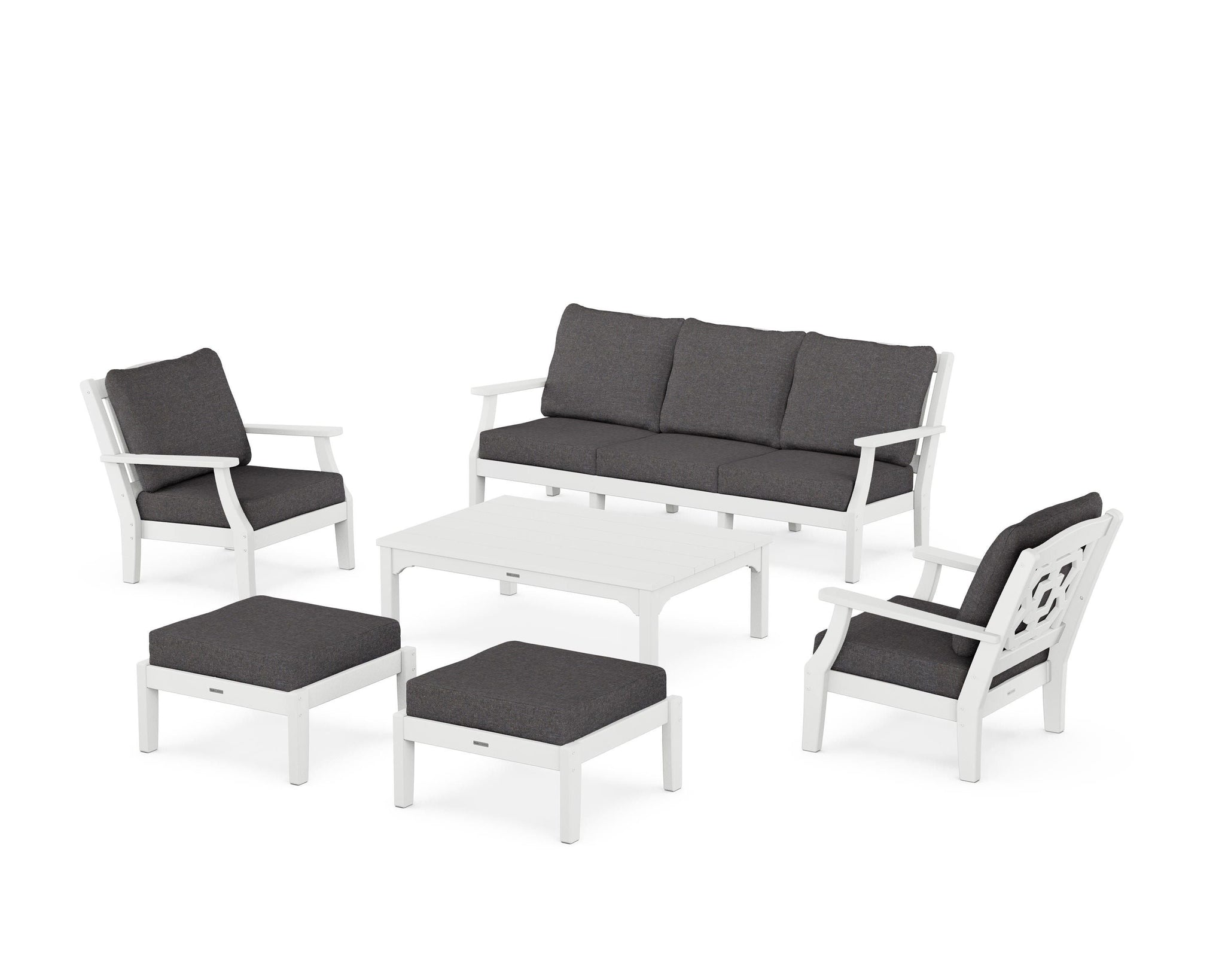 Chinoiserie 6-Piece Lounge Sofa Set