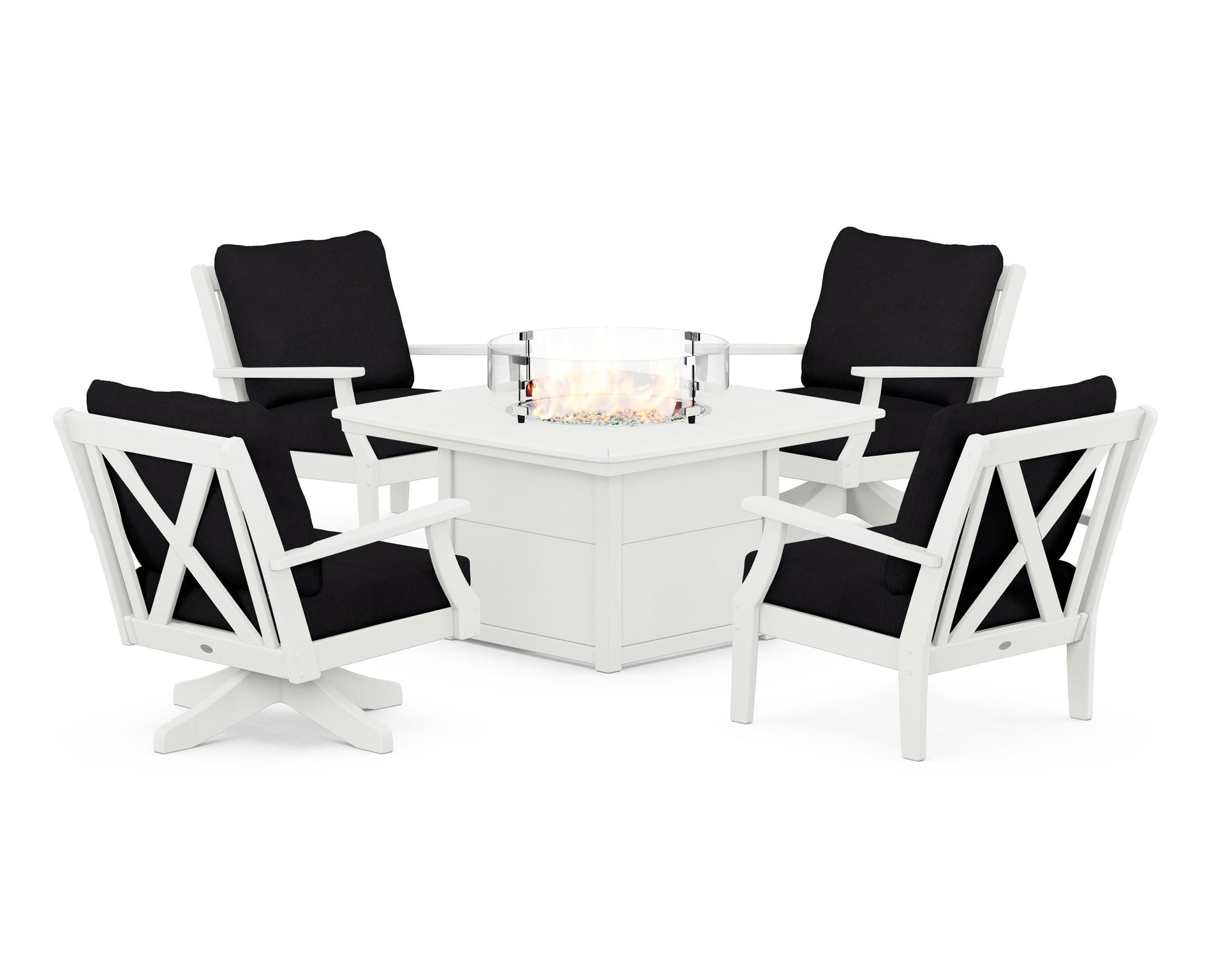Braxton 5-Piece Deep Seating Set with Fire Table