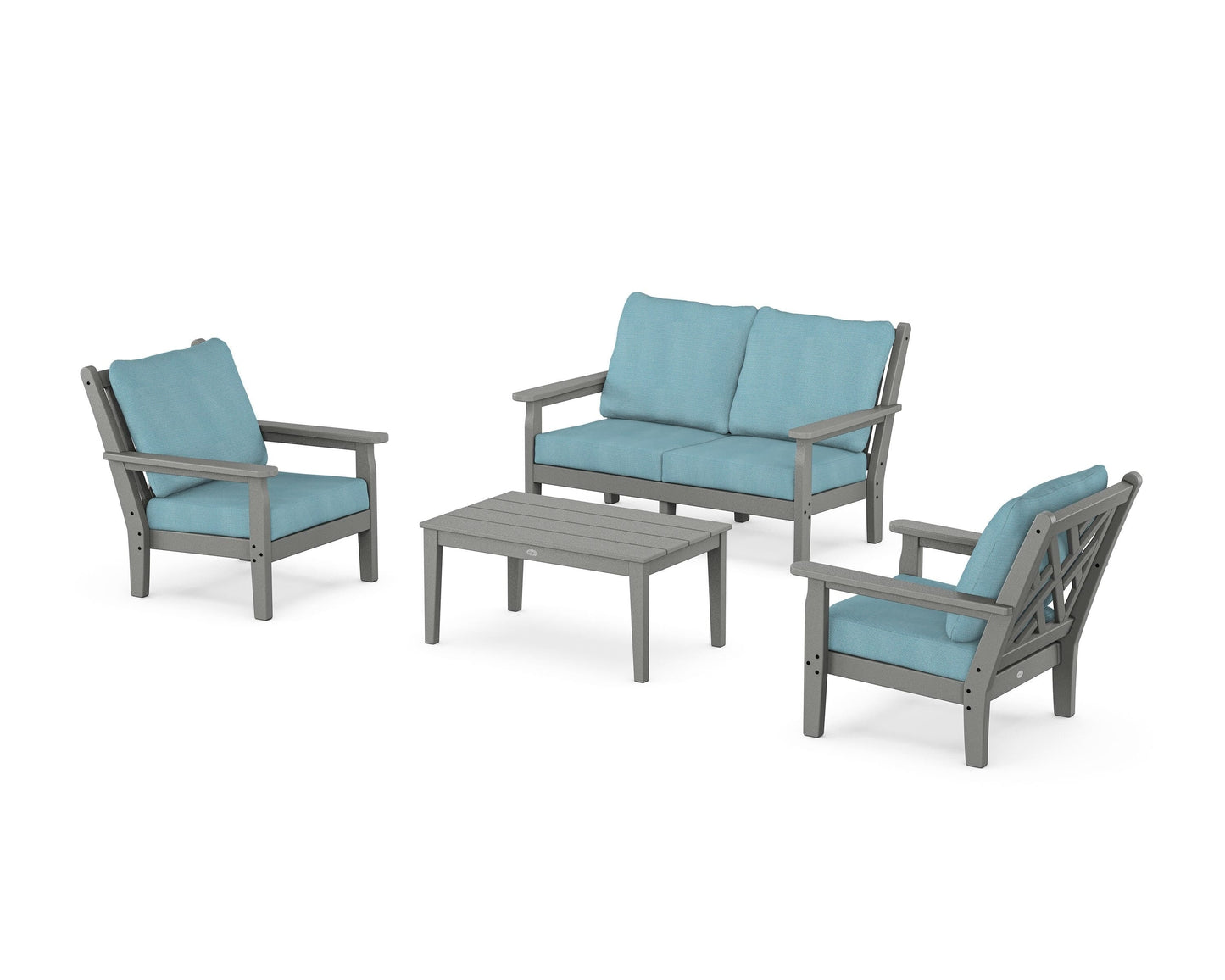Chippendale 4-Piece Deep Seating Set with Loveseat