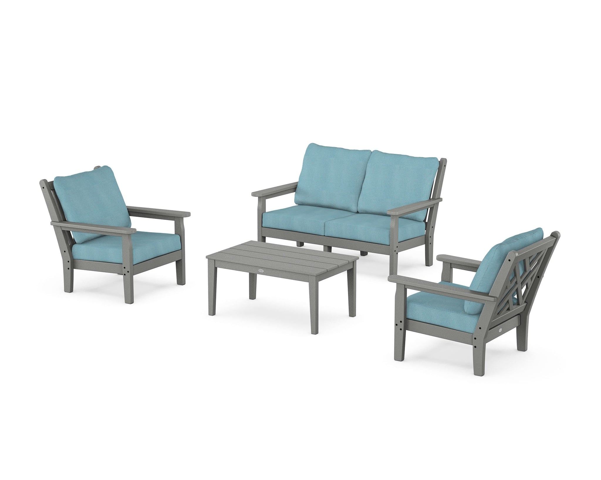 Chippendale 4-Piece Deep Seating Set with Loveseat