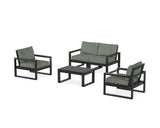EDGE Sectional 4-Piece Deep Seating Set with Loveseat