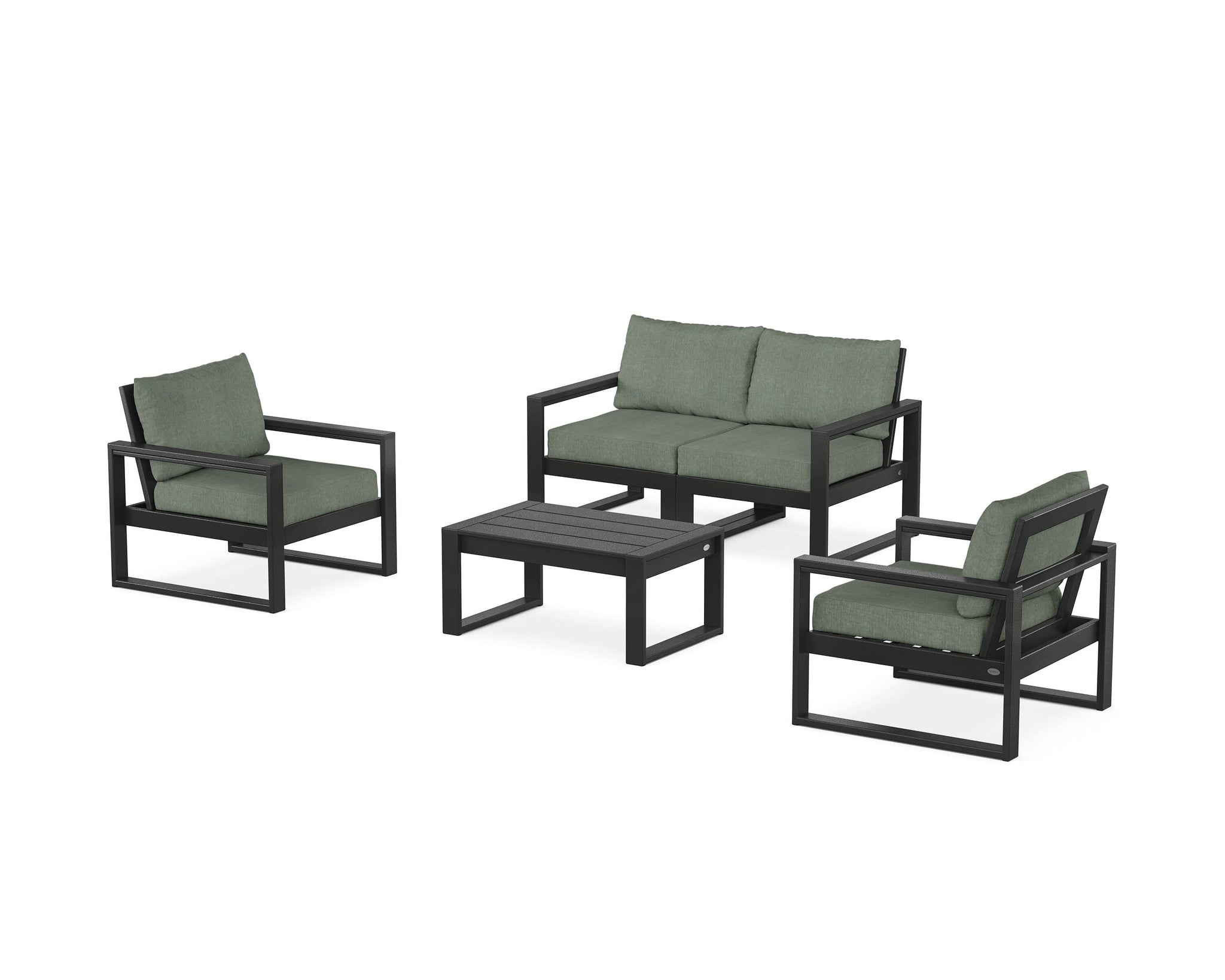 EDGE Sectional 4-Piece Deep Seating Set with Loveseat