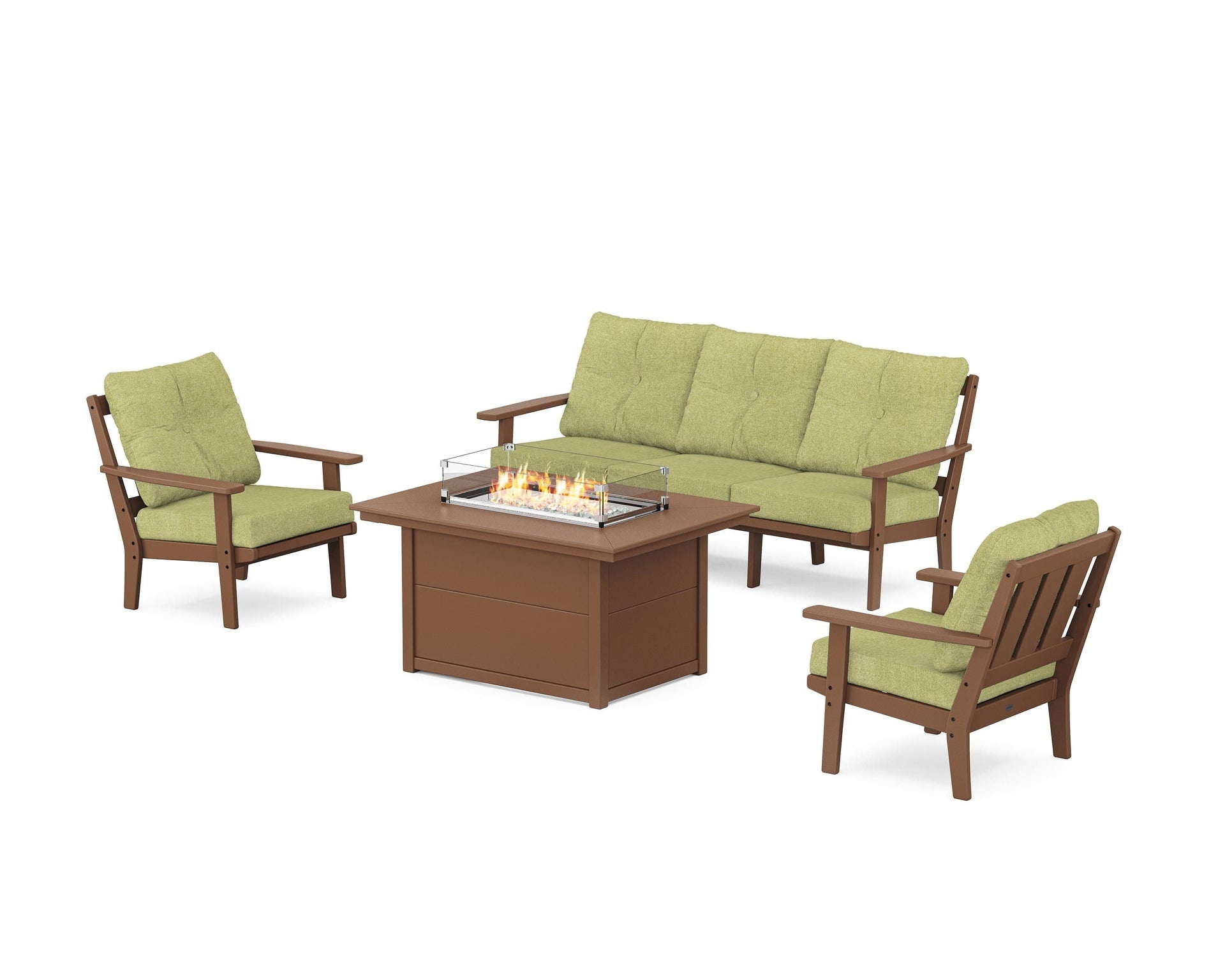 Oxford Deep Seating Fire Pit Table Set