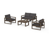 EDGE Sectional 4-Piece Deep Seating Set with Loveseat