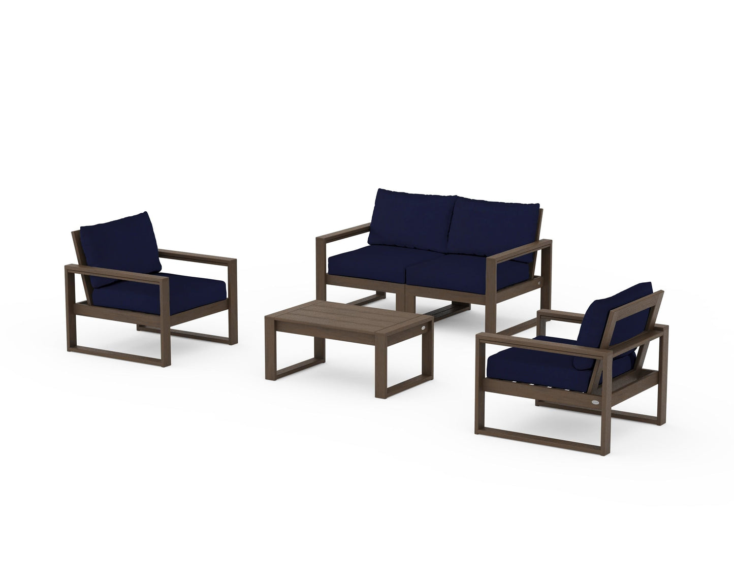 EDGE Sectional 4-Piece Deep Seating Set with Loveseat