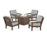 Cottage 5-Piece Deep Seating Set with Fire Pit Table