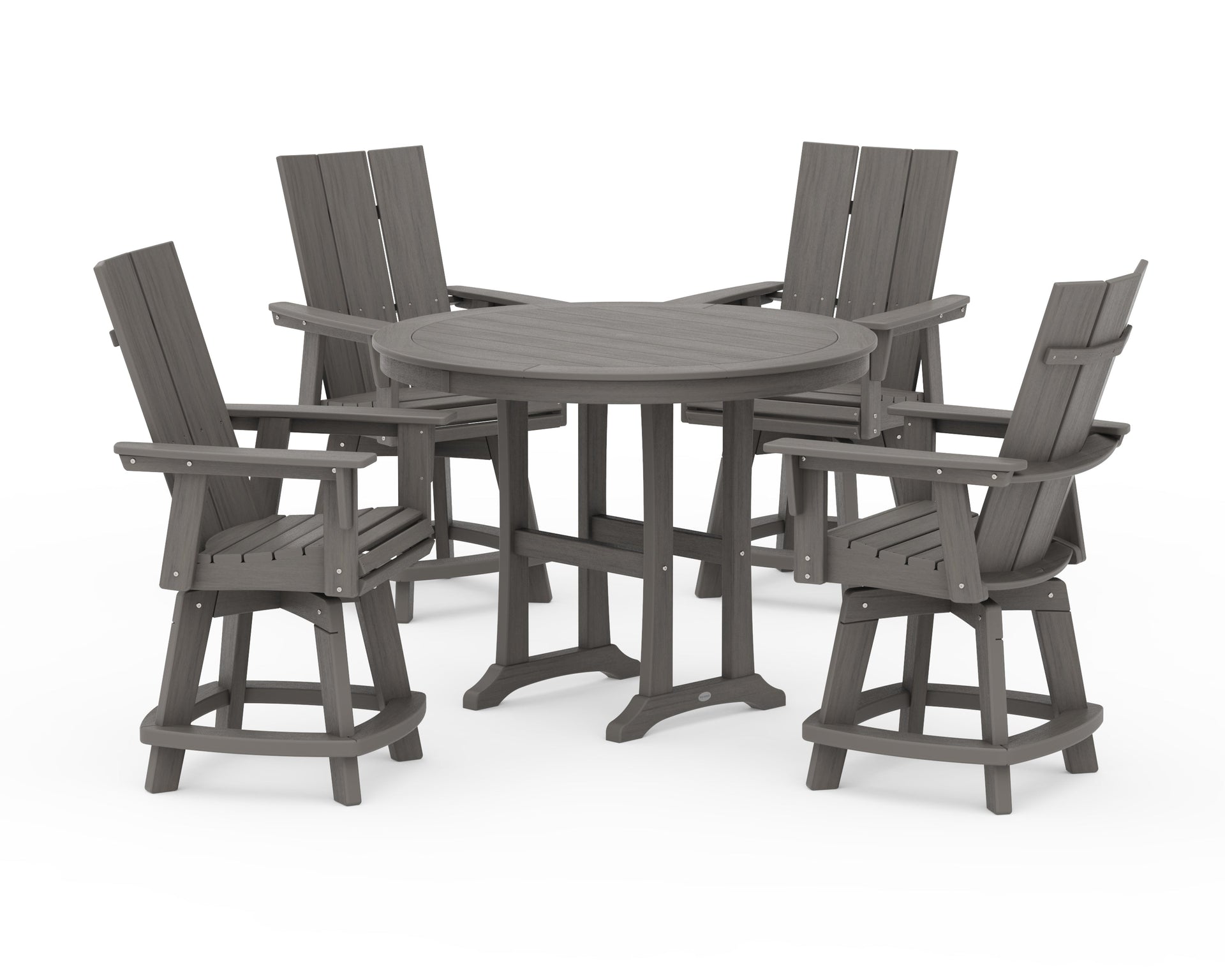 5-Piece Modern Swivel Counter Set