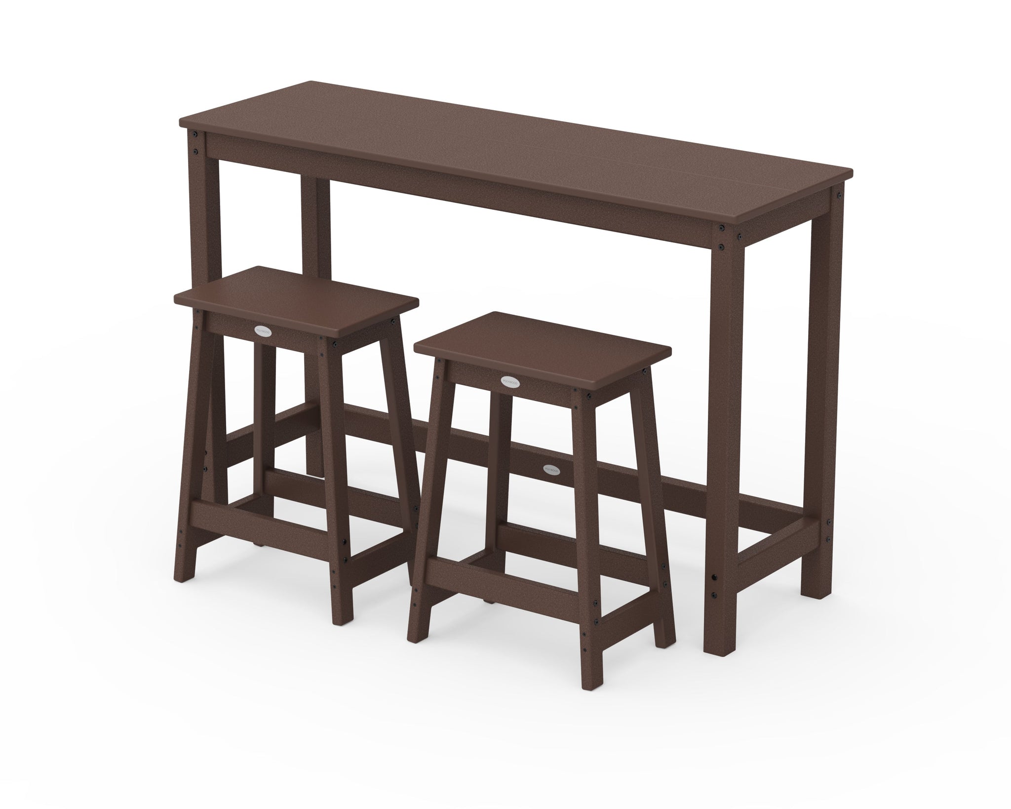 Modern Studio Stool 3-Piece Counter Balcony Set