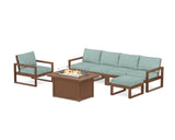 EDGE Sectional Lounge and Fire Pit Set