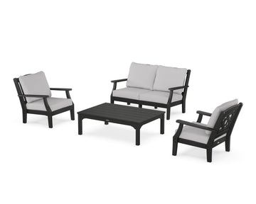 Chinoiserie 4-Piece Deep Seating Set with Loveseat