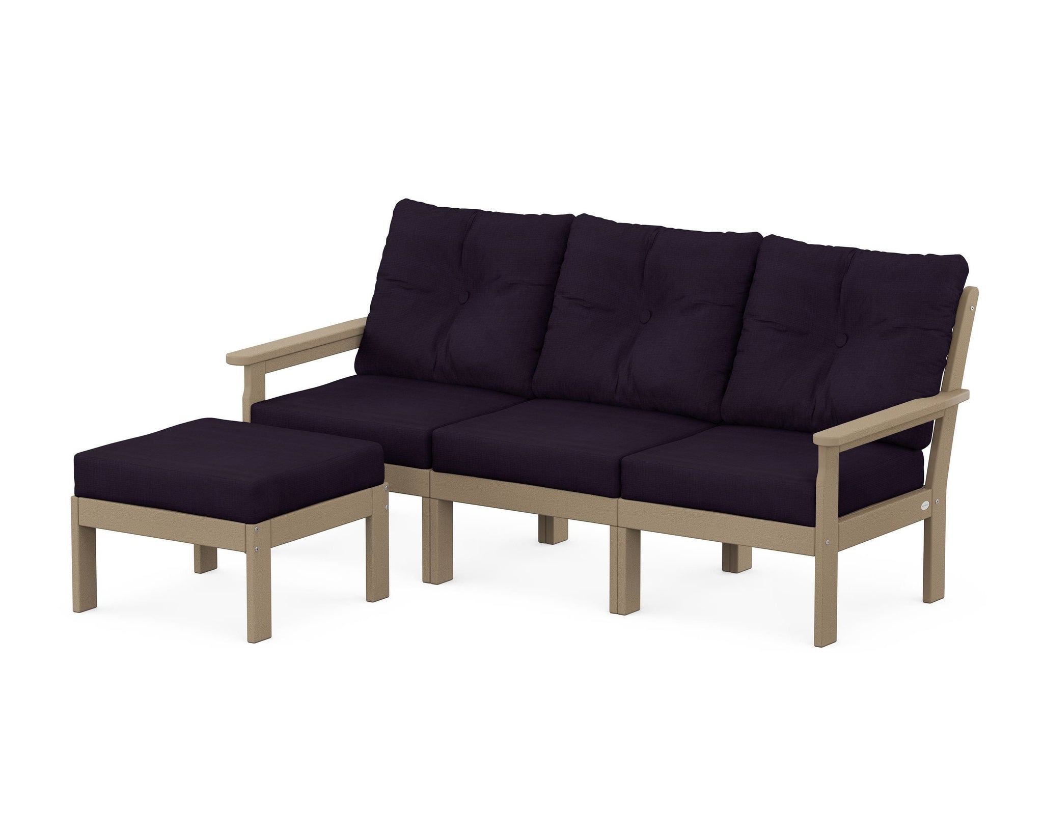 Vineyard 4-Piece Sectional with Ottoman