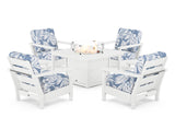 Harbour 5-Piece Conversation Set with Fire Pit Table