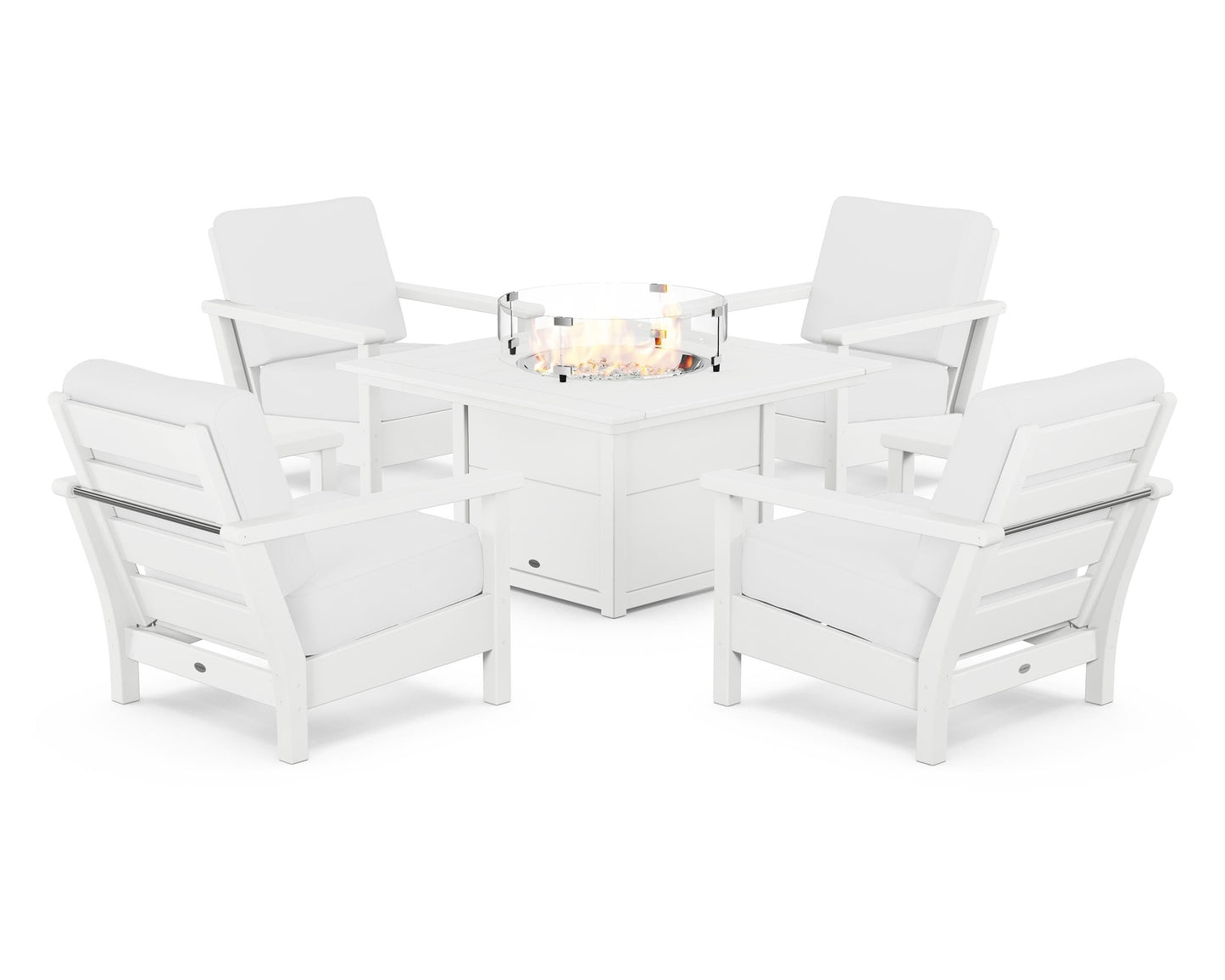 Harbour 5-Piece Conversation Set with Fire Pit Table