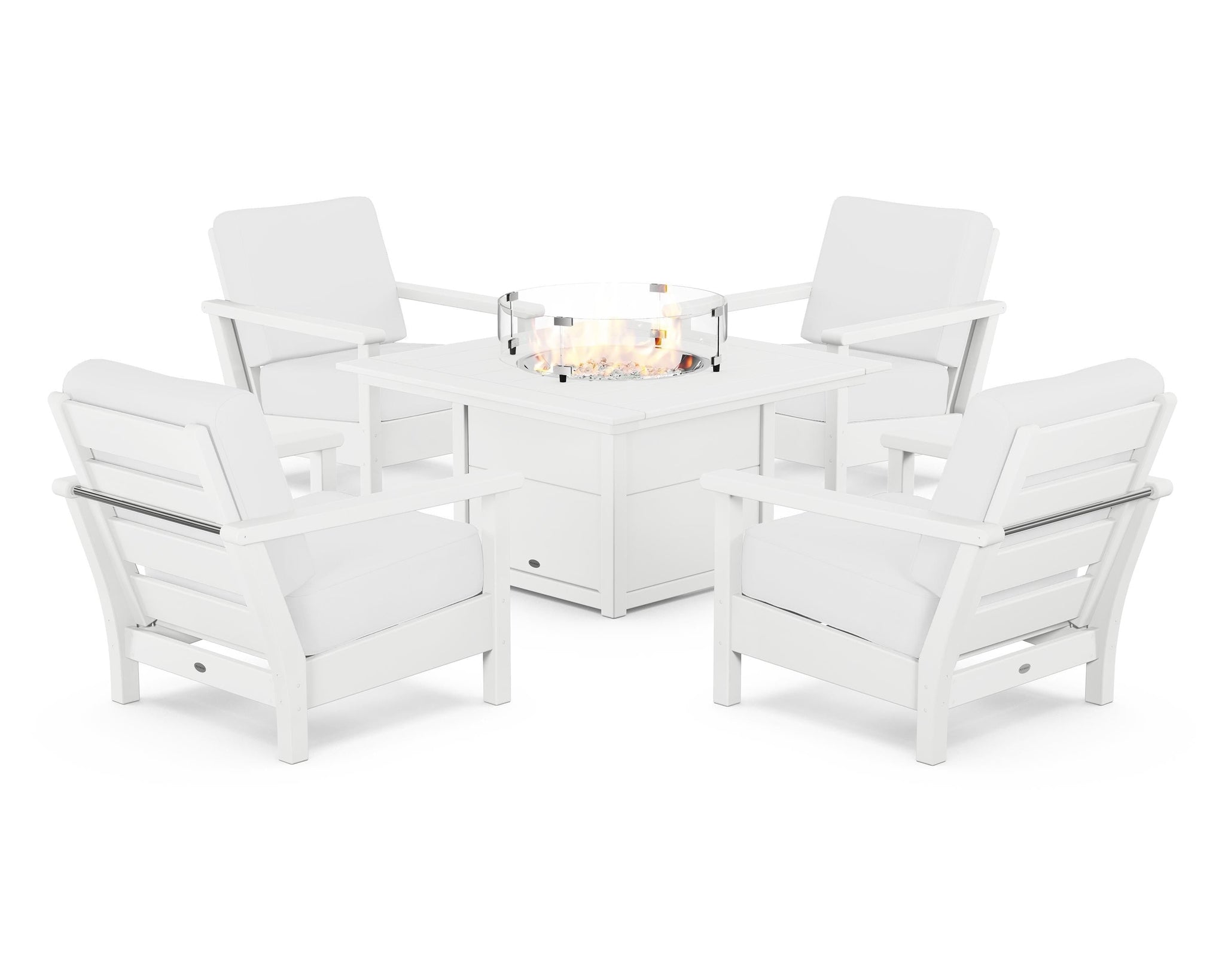 Harbour 5-Piece Conversation Set with Fire Pit Table