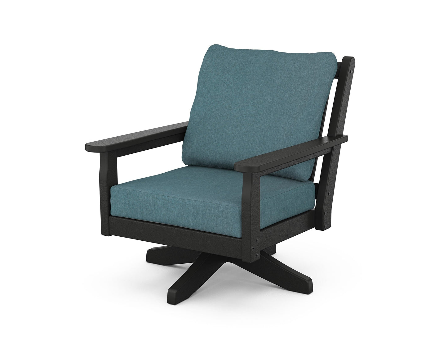Chippendale Deep Seating Swivel Chair