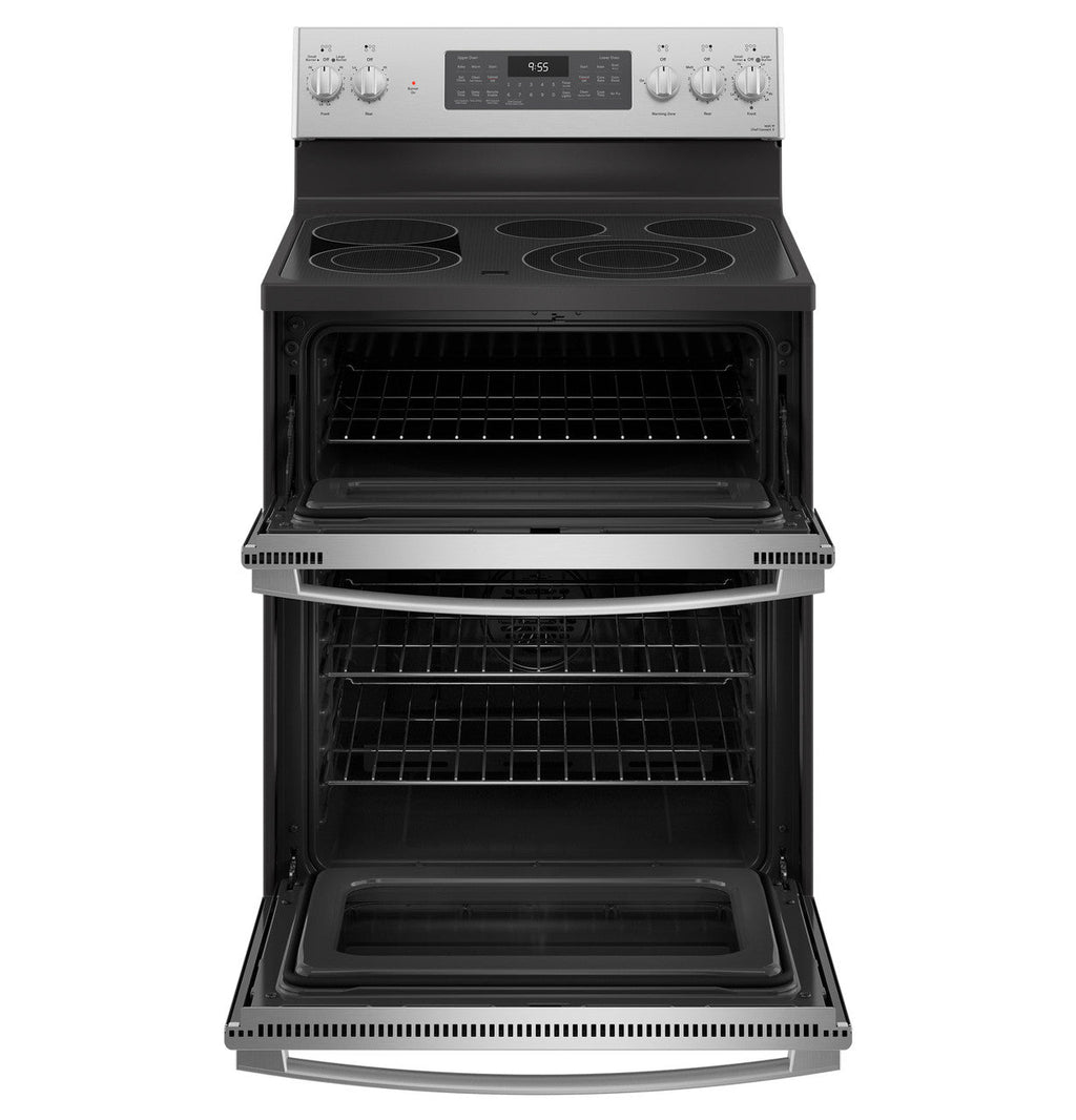 GE Profile™ 30" Smart Free-Standing Electric Double Oven Convection Range with No Preheat Air Fry
