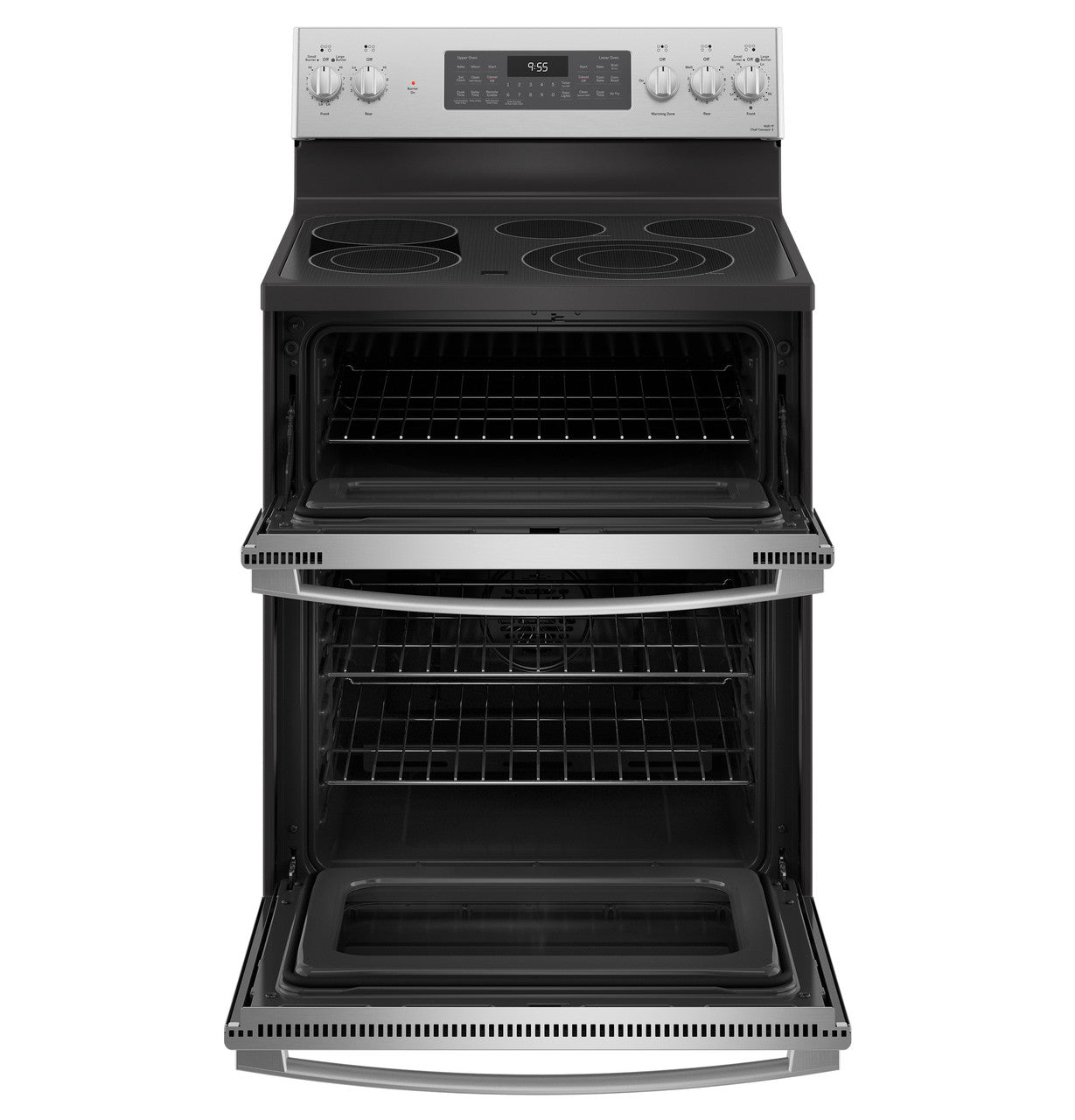 GE Profile™ 30" Smart Free-Standing Electric Double Oven Convection Range with No Preheat Air Fry