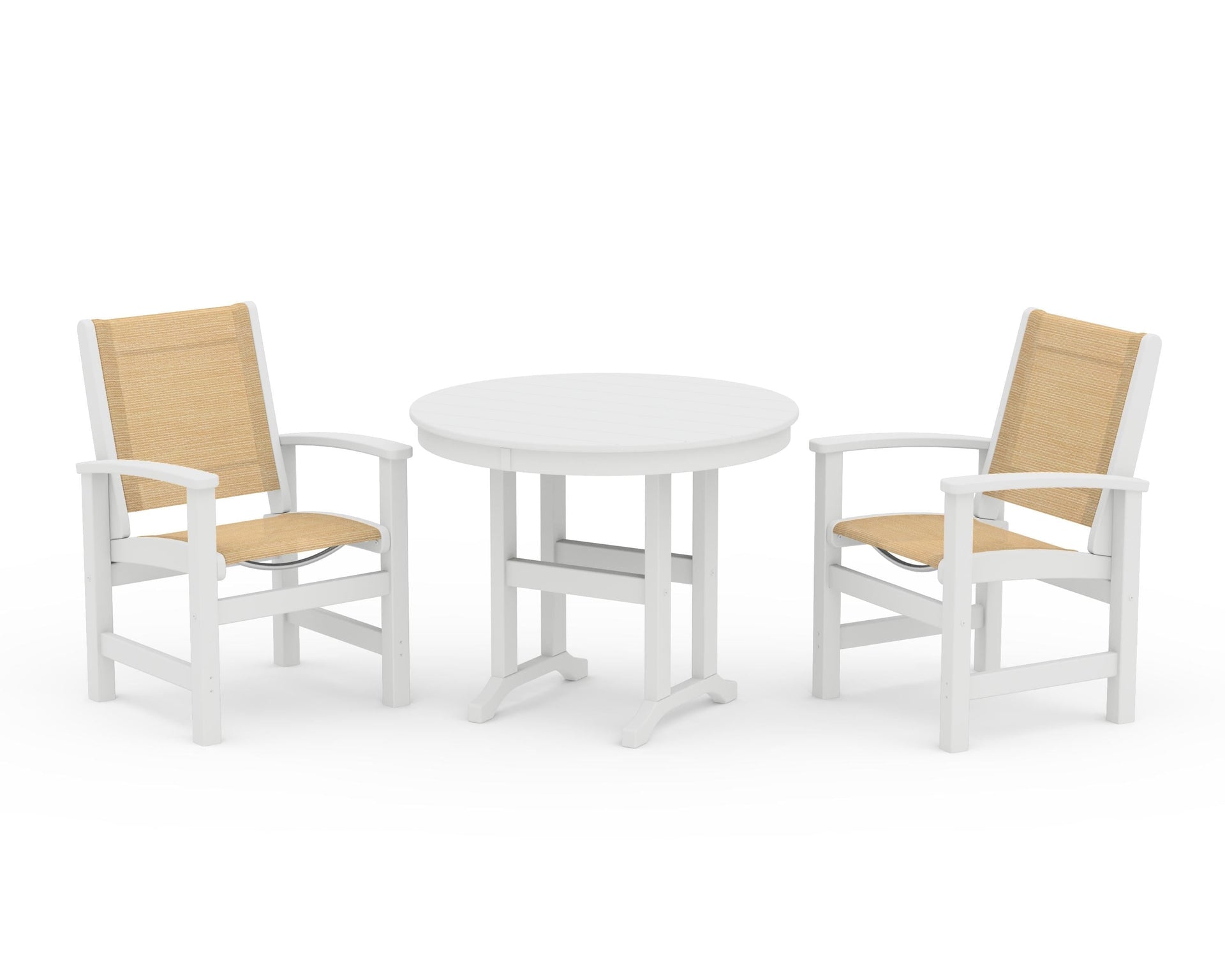 Coastal 3-Piece Round Dining Set