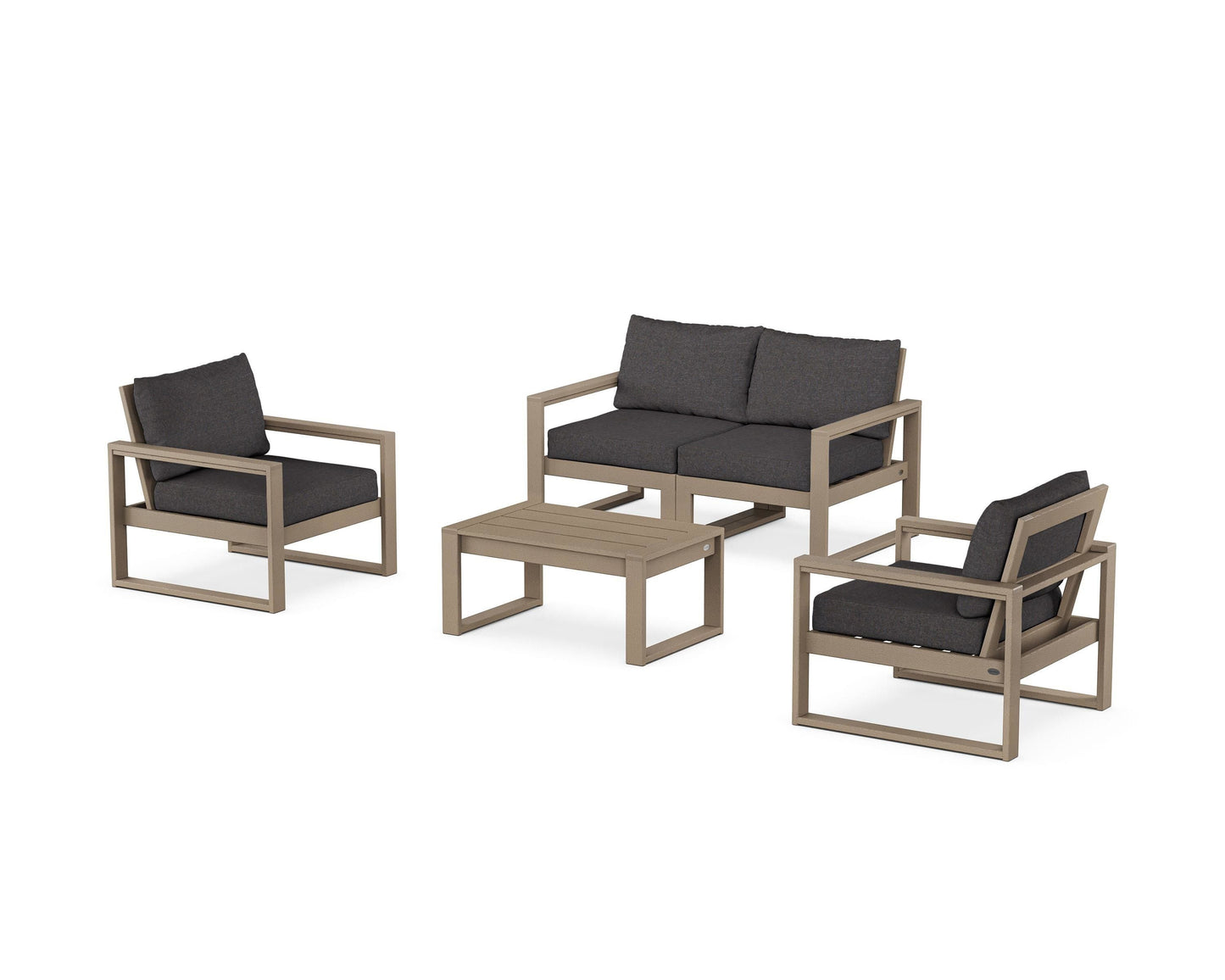 EDGE Sectional 4-Piece Deep Seating Set with Loveseat