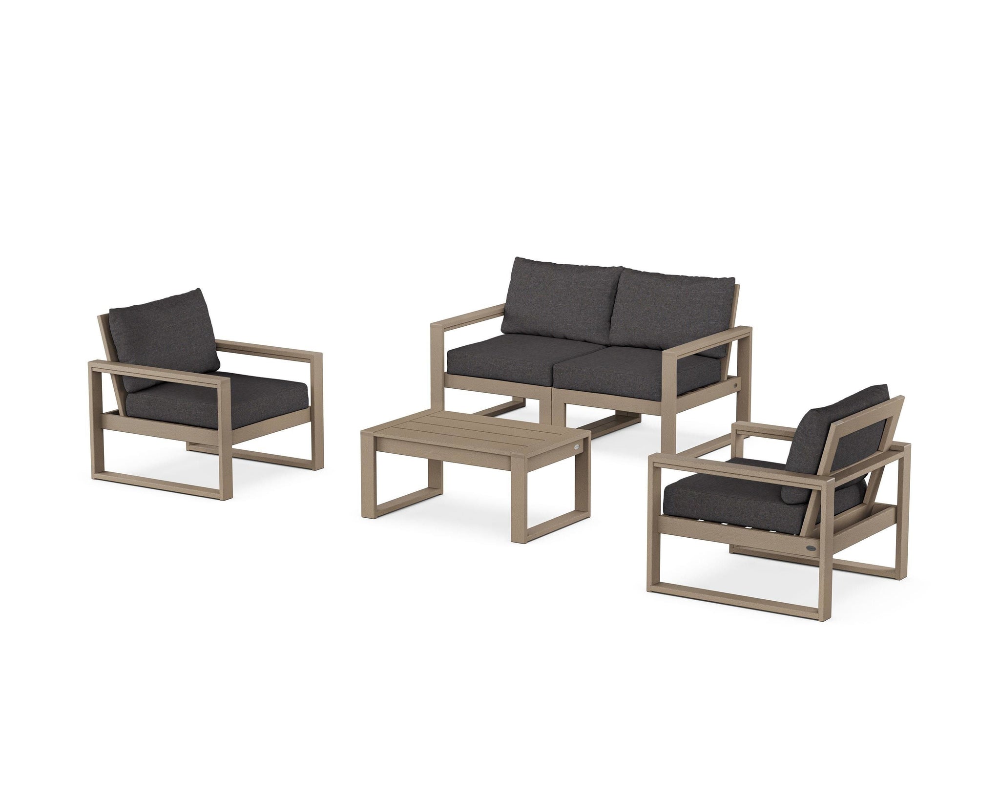 EDGE Sectional 4-Piece Deep Seating Set with Loveseat