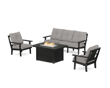 Prairie Deep Seating Fire Pit Table Set