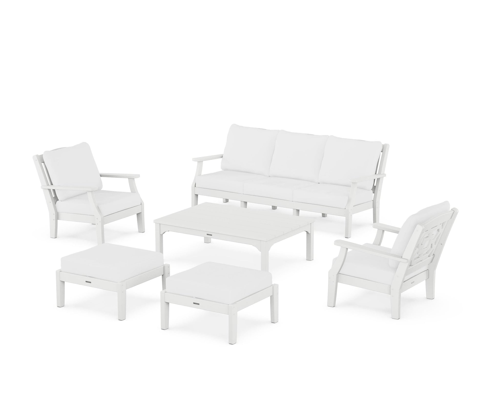 Chinoiserie 6-Piece Lounge Sofa Set