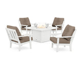 Oxford 5-Piece Deep Seating Set with Fire Pit Table