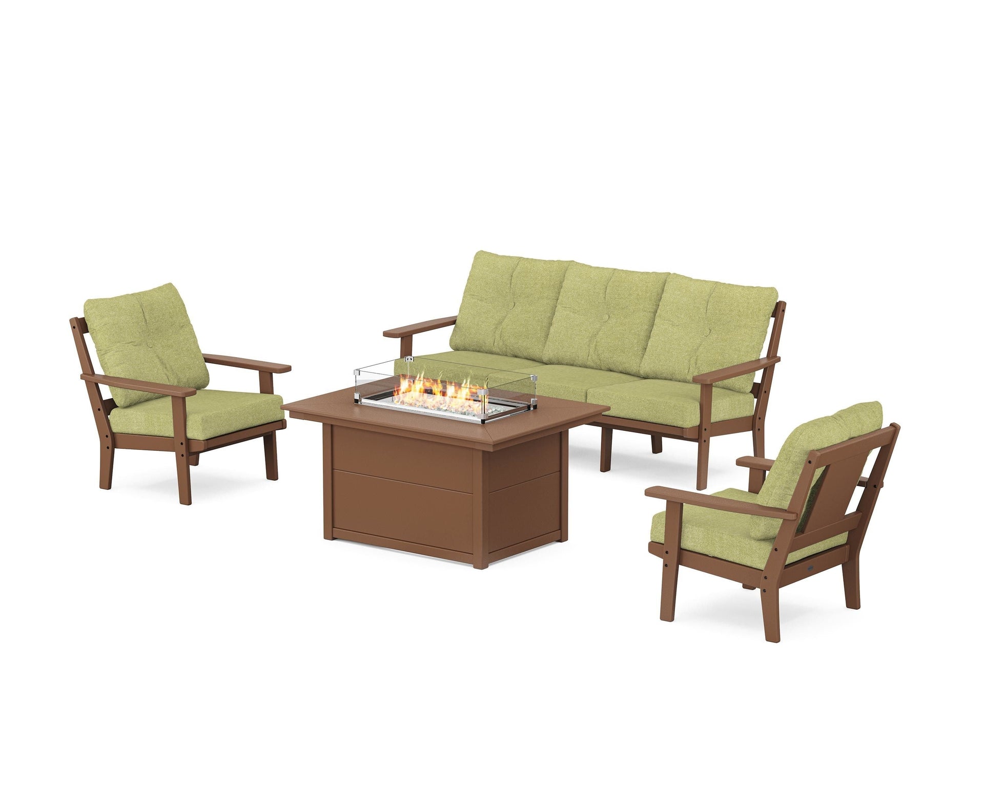 Prairie Deep Seating Fire Pit Table Set