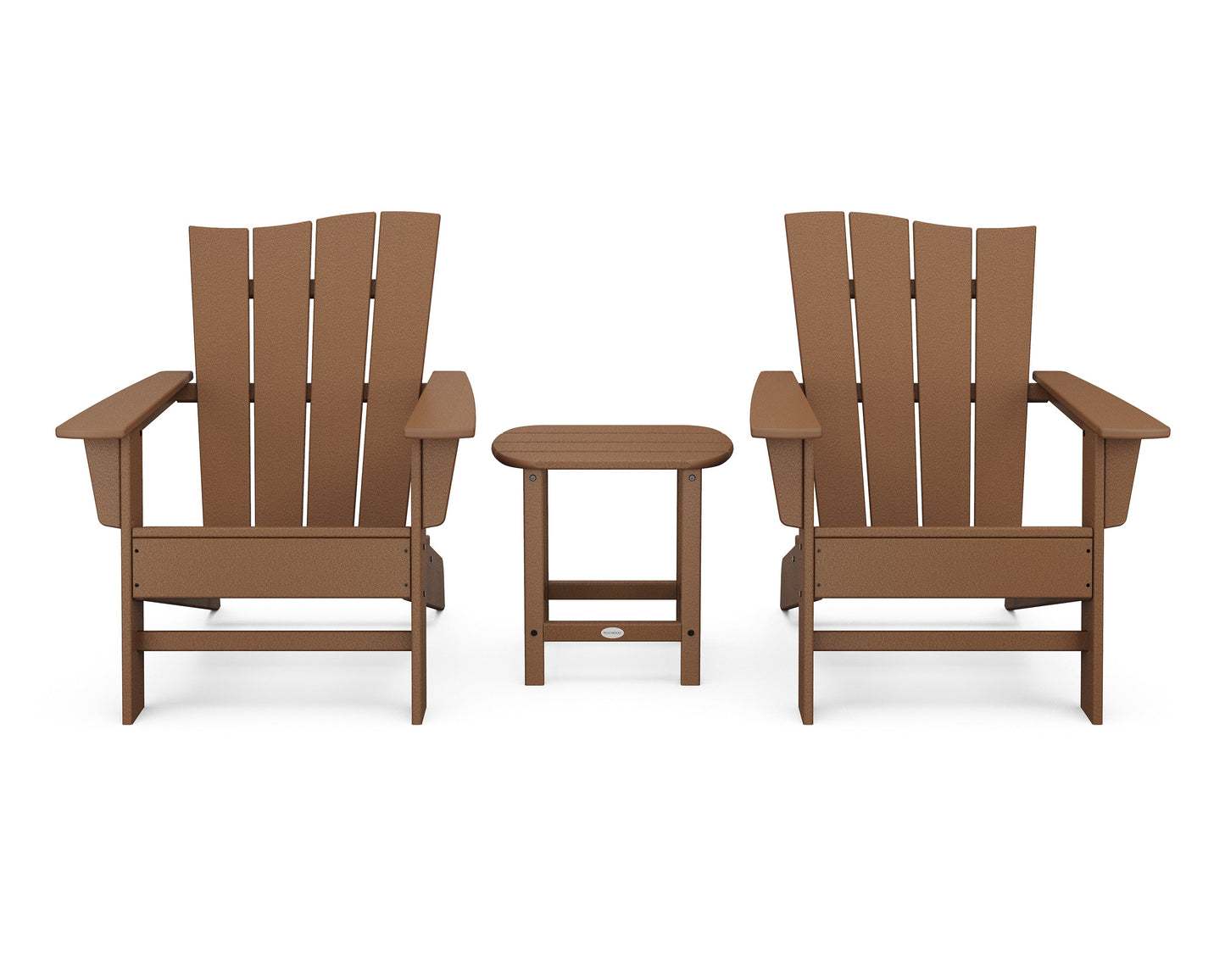 Wave 3-Piece Adirondack Chair Set