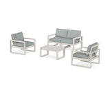 EDGE Sectional 4-Piece Deep Seating Set with Loveseat