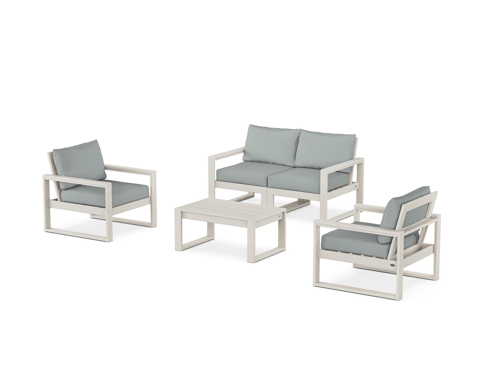 EDGE Sectional 4-Piece Deep Seating Set with Loveseat