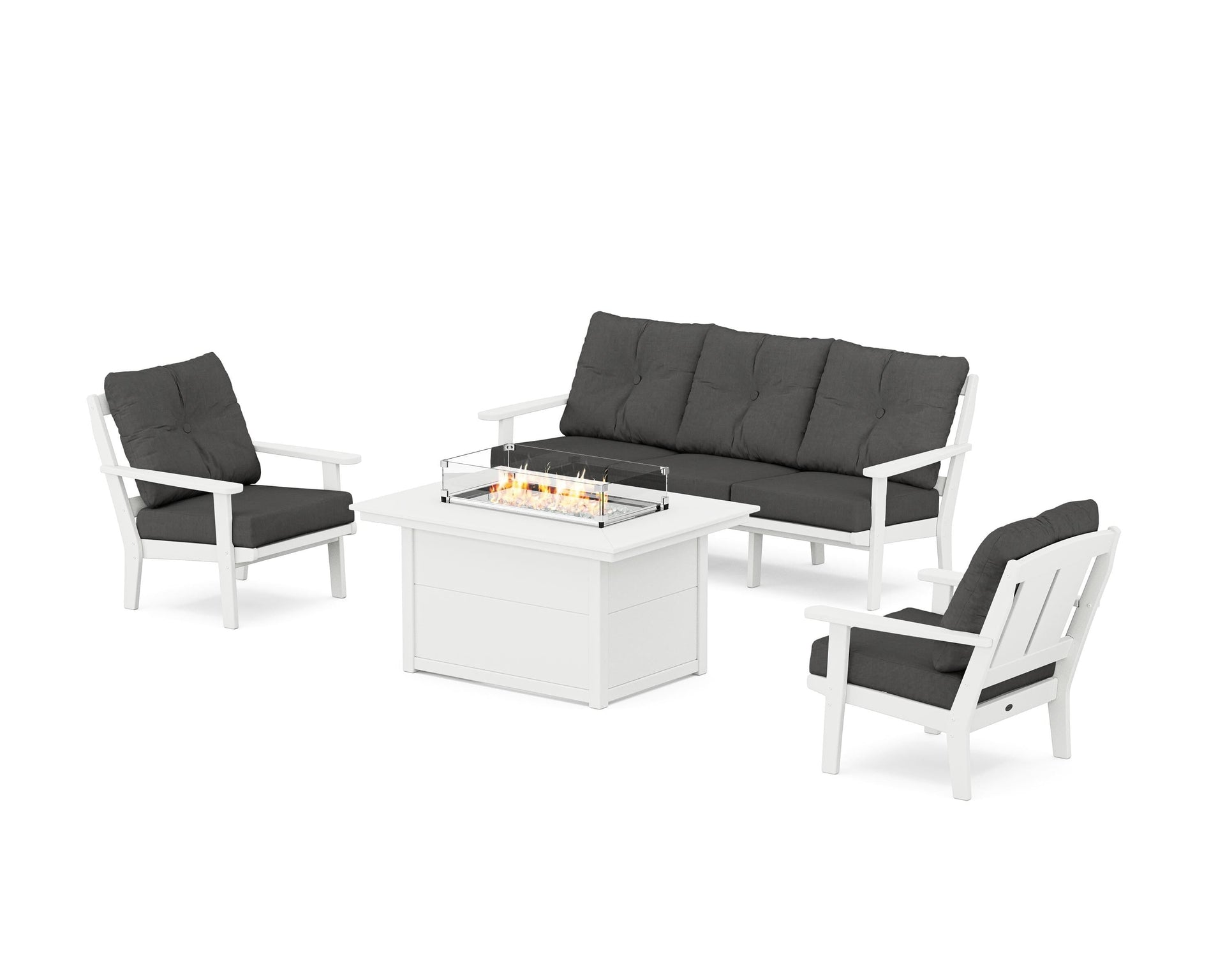 Mission Deep Seating Fire Pit Table Set
