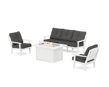 Mission Deep Seating Fire Pit Table Set