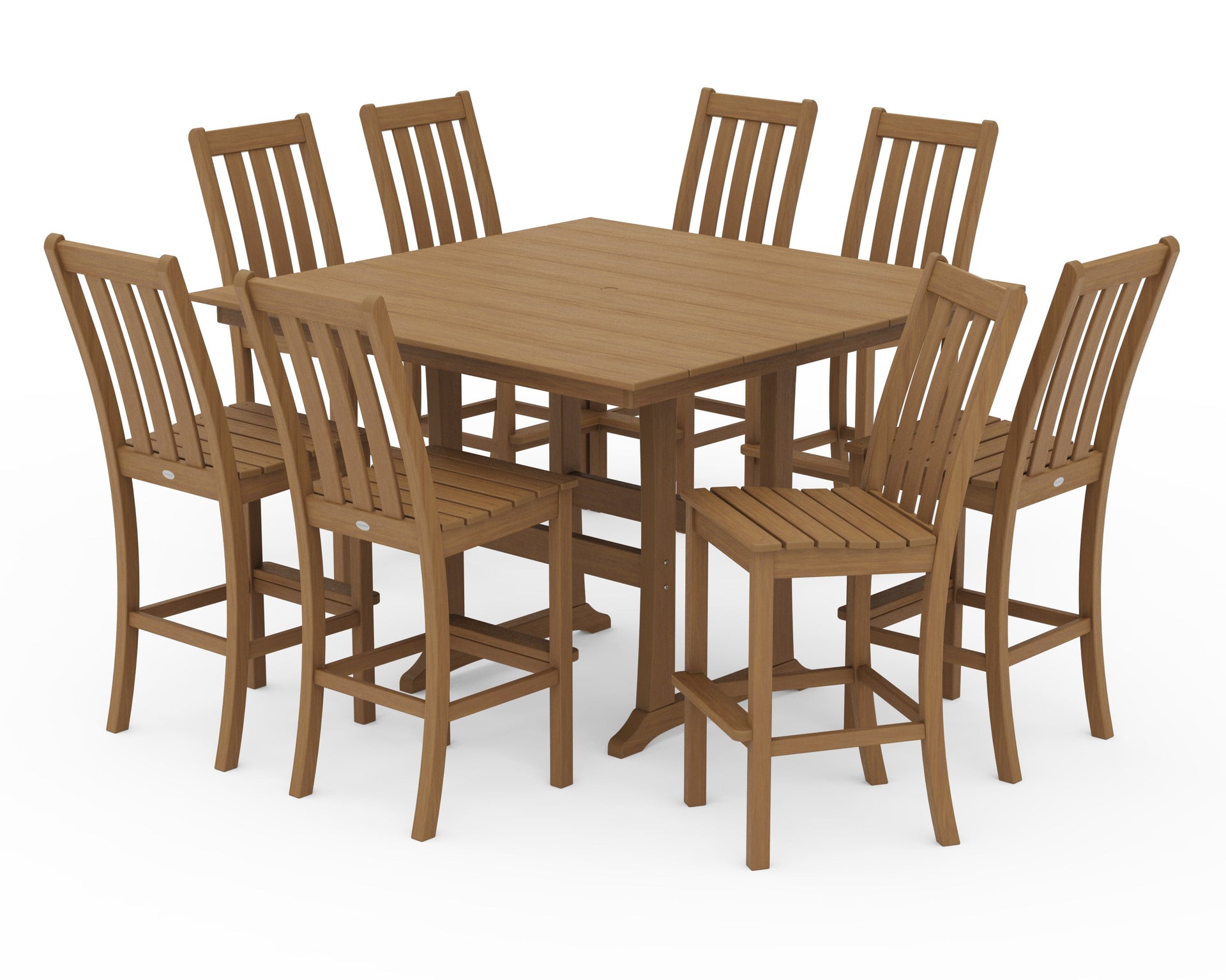 Vineyard 9-Piece Farmhouse Trestle Bar Set