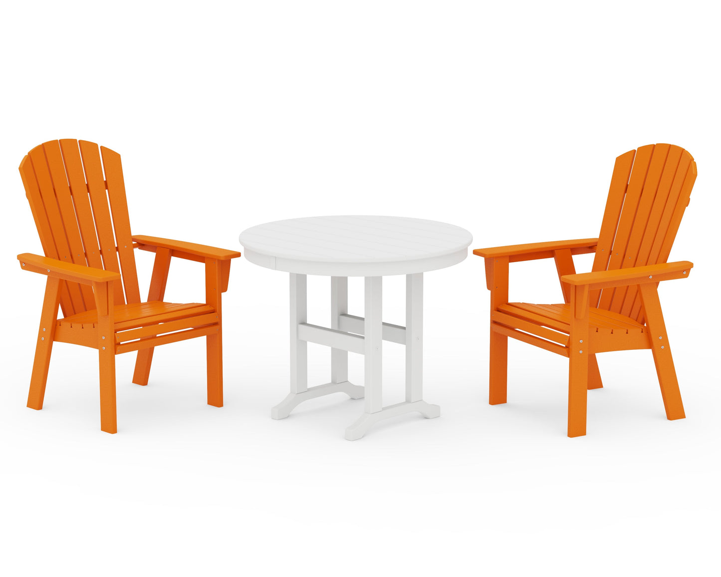 Nautical Adirondack 3-Piece Round Dining Set