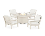 Cottage 5-Piece Deep Seating Set with Fire Pit Table