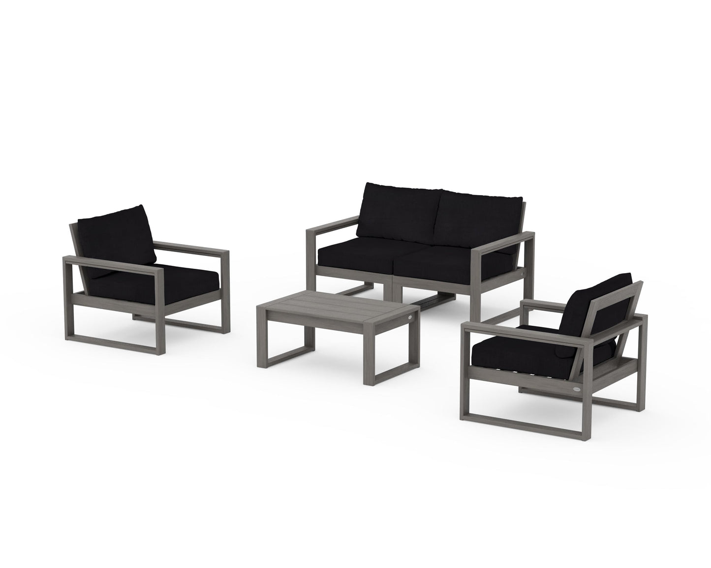EDGE Sectional 4-Piece Deep Seating Set with Loveseat