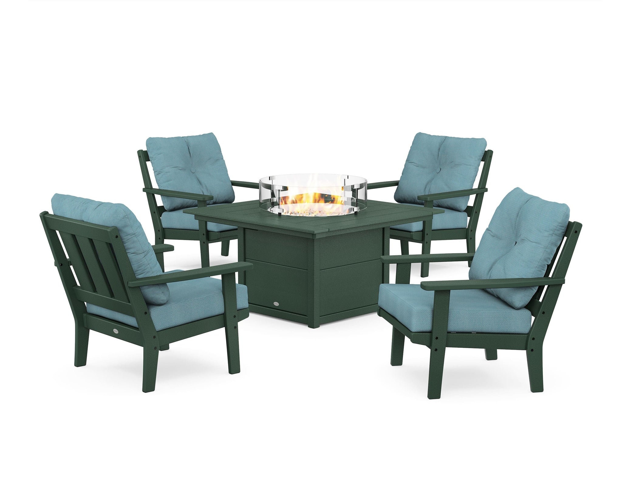Oxford 5-Piece Deep Seating Set with Fire Pit Table